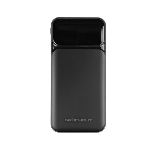 Повербанк Grunhelm GP-10BQC 10000 mAh чорний швидка зарядка 22.5W
