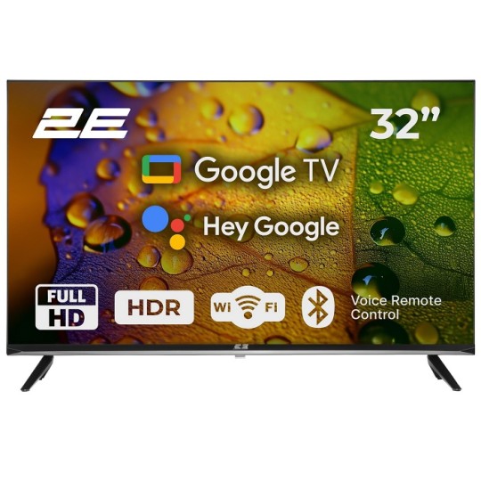 Телевізор 2E 32" Smart Google TV Black (2E-32A07KF)