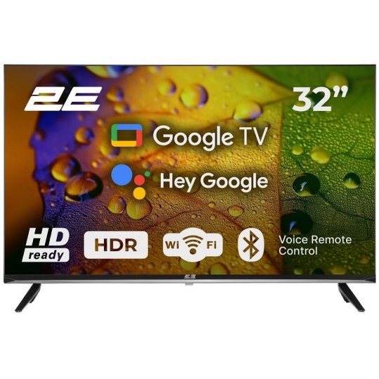 Телевізор 2E 32" Smart Google TV Black (2E-32A07KH)
