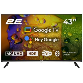 Телевізор 2E 43" Smart Google TV Black (2E-43A07KU)