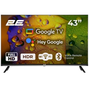 Телевізор 2E 43" Smart Google TV Black (2E-43A07KF)