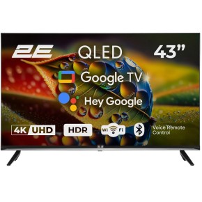 Телевізор 2E 43" Smart Google TV Black (2E-43A77Q)