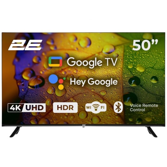 Телевізор 2E 50" Smart Google TV Black (2E-50A07K)