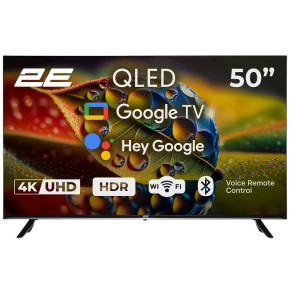 Телевізор 2E 50" Smart Google TV Black (2E-50A77Q)