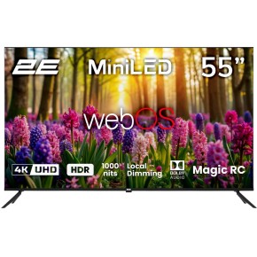 Телевізор 55" 2E Smart WebOS Black (2E-55A88H)