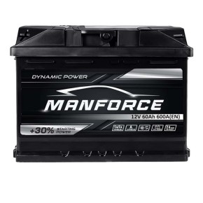 Автомобильный аккумулятор Manforce 60Ah 600A L+ (LB2)
