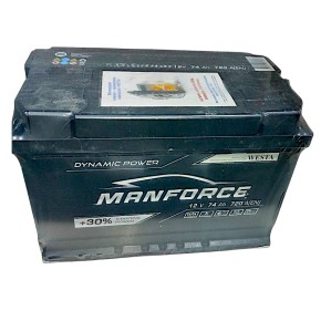 Автомобильный аккумулятор Manforce 74Ah 720A R+ (L3)