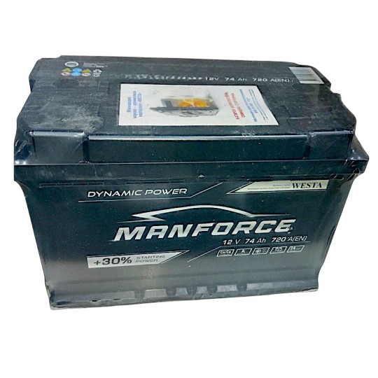 Автомобильный аккумулятор Manforce 74Ah 720A R+ (L3)