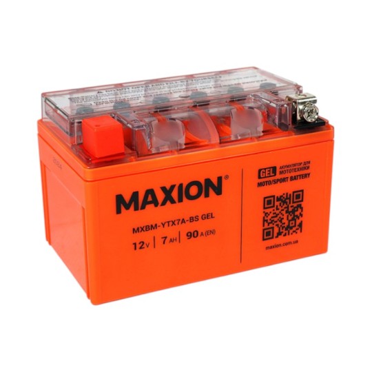 Мото акумулятор Maxion 12V 7Ah 90A 24MXBM-YTX7A-BS GEL