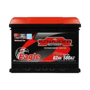 Автомобильный аккумулятор Sznajder Plus 62Ah 580A L+ (L2) (562 96)