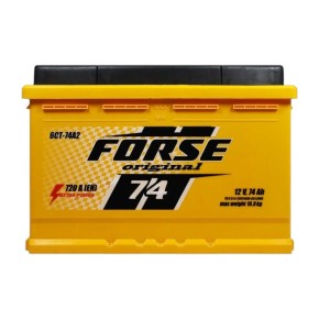 Автомобильный аккумулятор Forse 74Ah 720A R+ (L3)