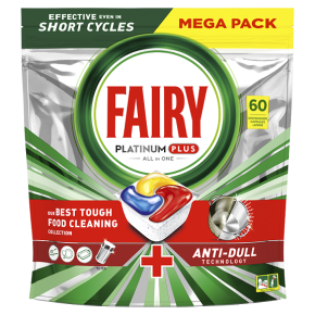 Таблетки для посудомийних машин Fairy Platinum Plus Лимон 60 штук