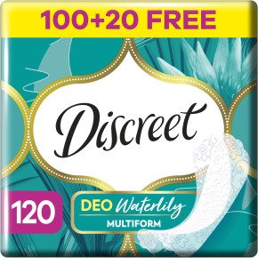 Ежедневные прокладки Discreet Deo Waterlily 120 штук