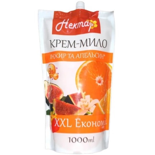 Жидкое крем-мыло Нектар Инжир и апельсин 1000 мл