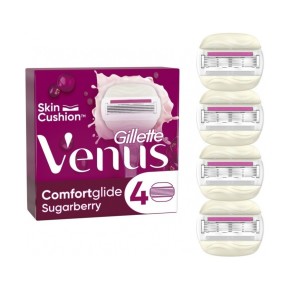 Змінні касети для гоління Gillette Venus ComfortGlide з запахом солодких ягід 4 шт