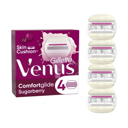 Сменные кассеты для бритья Gillette Venus ComfortGlide с запахом сладких ягод 4 шт