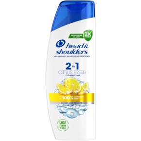 Шампунь против перхоти 2в1 Head Shoulders Цитрусовая свежесть 330 мл