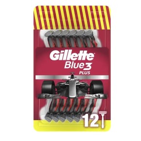 Бритвы одноразовые Gillette Blue3 Plus Red 12 штук