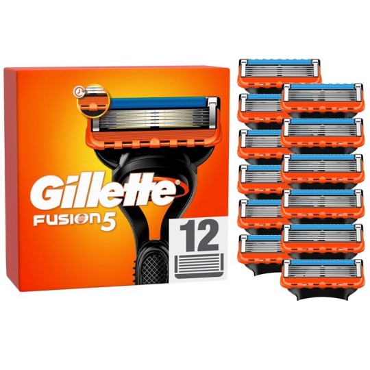 Сменные кассеты для бритья Gillette Fusion 5 12 штук