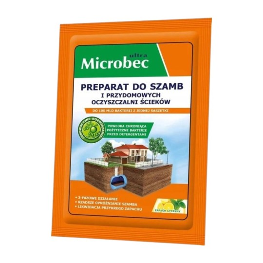 Активатор для вигрібних ям та септиків Bros Microbec ultra 25 г (37311)