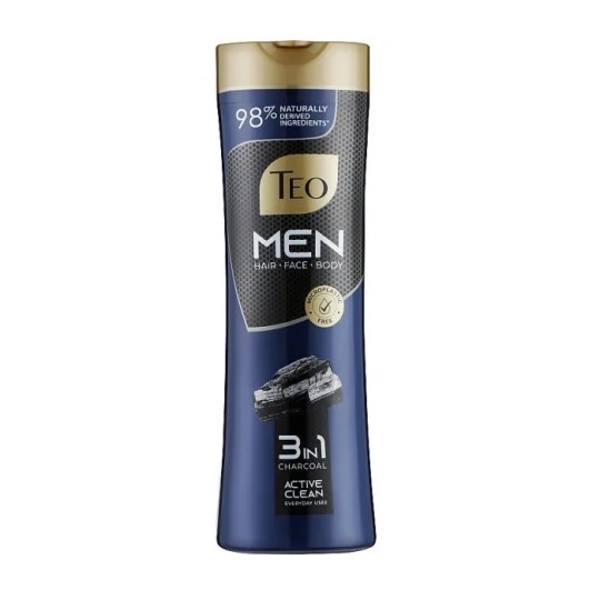 Шампунь Teo beauty men 3in1 Charcoal 350 мл