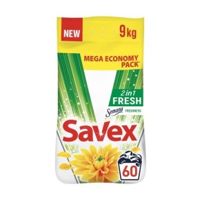 Порошок стиральный Savex авт parfum lock 2в1 fresh 9 кг