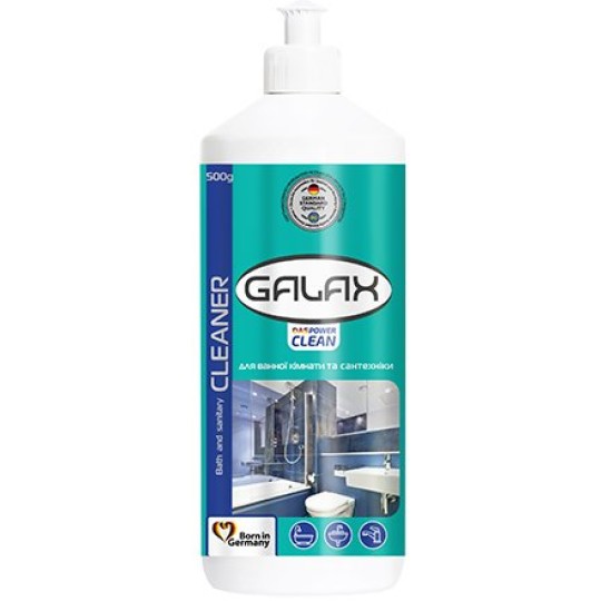 Засіб для миття ванної кімнати та сантехніки Galax das PowerClean 500г Запаска