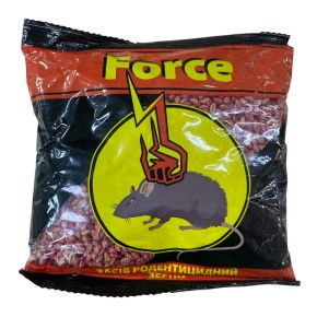 Засіб Родентицидний від щурів та мишей зерно Force 320 грам
