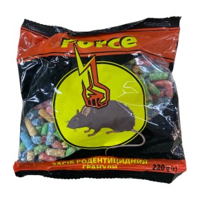 Средство от крыс и мышей Force гранула 220 грамм