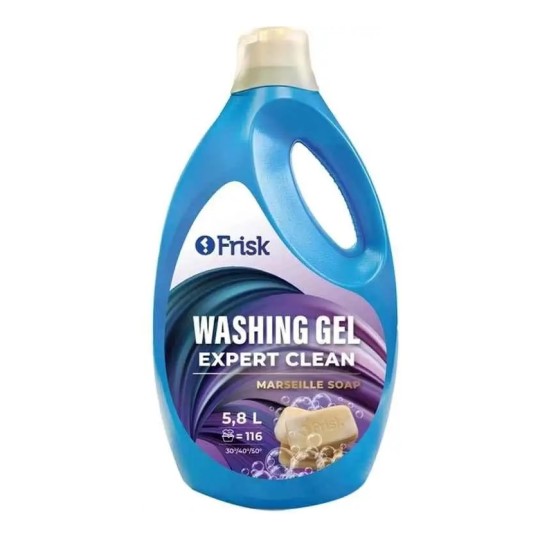 Гель для стирки универсальный Frisk Expert clean Марсельское мыло 5.8 л