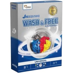 Порошок для прання Wash and Free універсальний 400 г