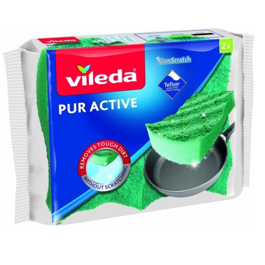 Губки кухонні Vileda Pur Active 2 штуки