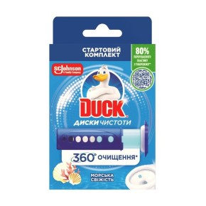 Диски чистоти Duck Морська свіжість 38 г + шприц