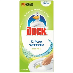 Стікер чистоти для унітазу Duck Цитрус 3х10 г