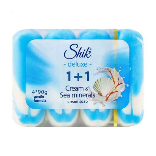 Мило туалетне Shik Beauty Soap 1+1 Крем та морські мінерали 4х90 г