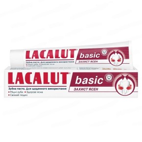 Зубна паста Lacalut Basic Захист ясен 75 мл