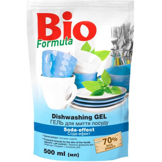 Гель для мытья посуды Bio Formula 500 мл Эффект соды (34979)