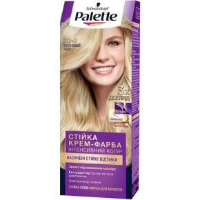Стойкая крем-краска для волос Palette ICC 10-0 C10 Экстра светлый блонд