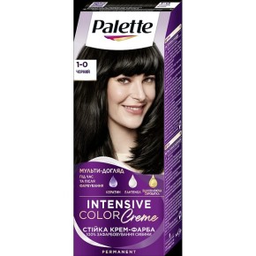 Стойкая крем-краска для волос Palette ICC 1-0 N1 Черный
