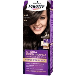Стійка крем-фарба для волосся Palette ICC 4-0 N3 Каштановий