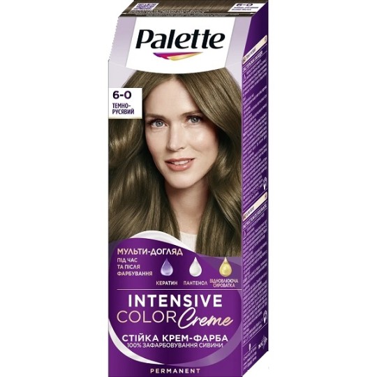 Стойкая крем-краска для волос Palette ICC 6-0 N5 Темно-русый
