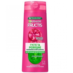 Укрепляющий шампунь Garnier Fructis Густые и Роскошные для волос лишенные густоты 400 мл