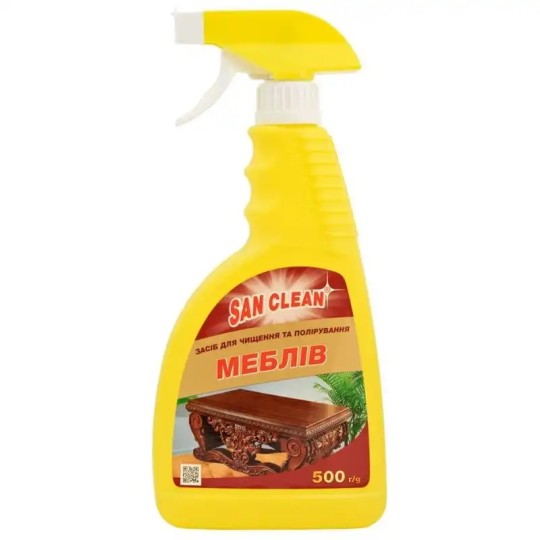 Средство для чистки и полировки мебели San Clean 500 г