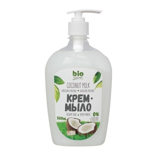 Рідке крем-мило Bio Naturell Кокосове молоко 500 мл