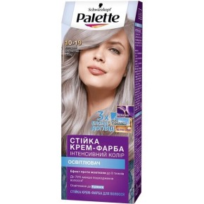 Стойкая крем-краска для волос Palette ICC 10-19 Холодный серебристый блонд