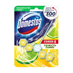 Туалетний блок Domestos Power 5 Свіжість лайму 55 г