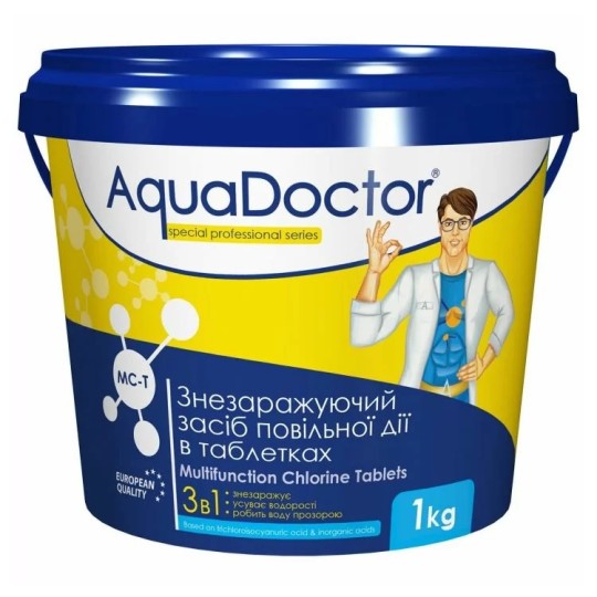 Хлор AquaDoctor МС-Т 3в1 довгої дії 1 кг (015972)