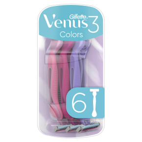 Бритвы одноразовые Gillette Venus 3 Colors 6 штук