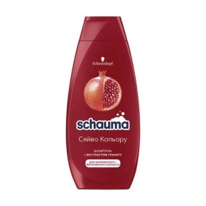 Шампунь Schauma Сяйво кольору для фарбованого та мелірованого волосся з екстрактом гранату 400 мл