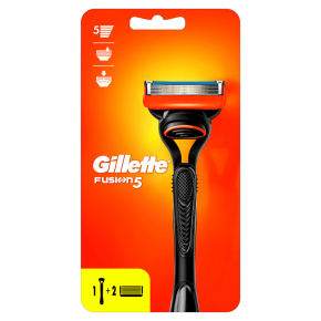 Бритва для бритья Gillette Fusion с 2 сменными картриджами